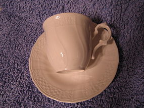 Mikasa Renaissance White Cup and Saucer