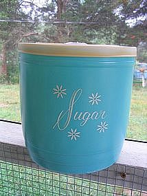 Turquoise Sugar Canister