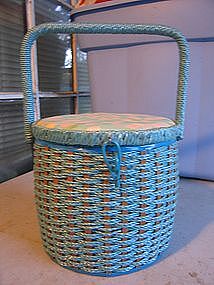 Wicker Sewing Basket