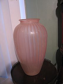 Large Pink Glass Vase