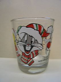 Bugs, Tweety and Sylvester Christmas Glass