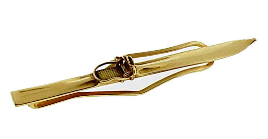 Vintage Tiffany & Co. 14K Gold Snow Ski Tie Bar