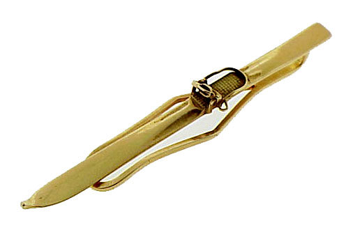 Vintage Tiffany &amp; Co. 14K Gold Snow Ski Tie Bar