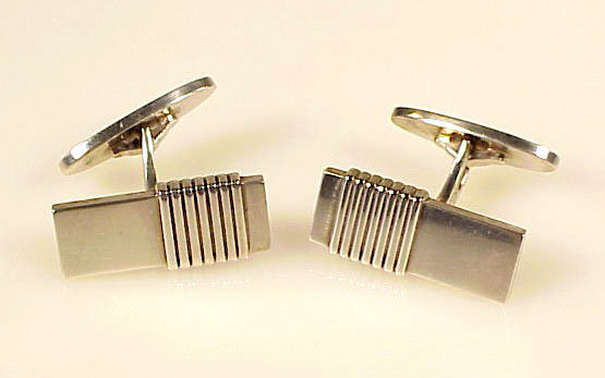 Georg Jensen Art Deco Sterling Silver Cufflinks