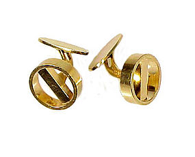 Georg Jensen 18K Yellow Gold Cufflinks