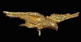 French 18K Gold Eagle Brooch/Watch Pin