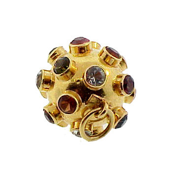 H Stern 18K Yellow Gold Multi-Gem SPUTNIK Charm/Pendant