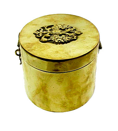 Imperial Russian Brass Romanov Double Eagle Tea Caddy