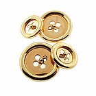 Vintage 14K Yellow Gold Double-Sided Button Cufflinks