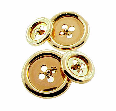 Vintage 14K Yellow Gold Double-Sided Button Cufflinks