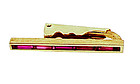 Vintage 14K Yellow Gold & Synthetic Ruby Tie Bar