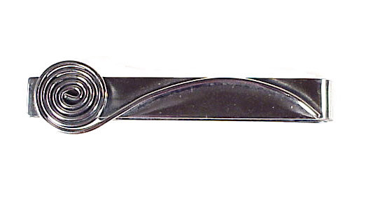Vintage Modernist Silverplate Morley-Crimi Tie Bar