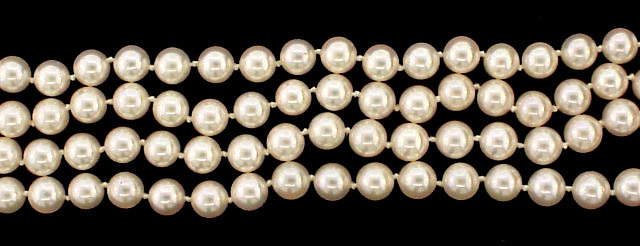 Mikimoto 32” Opera Length 6x6.5mm Pearl Strand Necklace