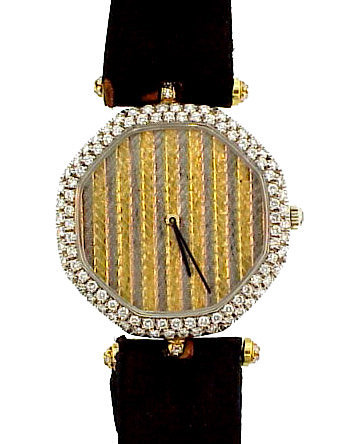 Van Cleef &amp; Arpels 18K Gold &amp; Diamond Man's Dress Watch