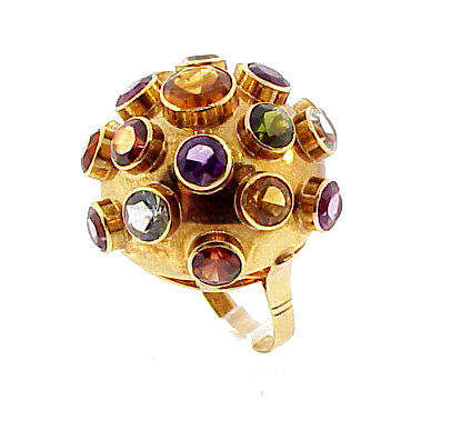 H Stern 18K Gold &amp; Multi-Gem Sputnik Ring