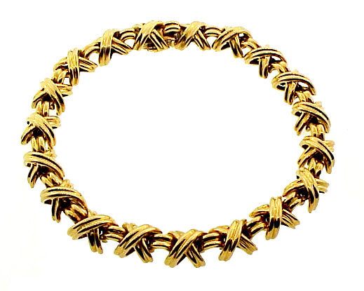 Tiffany &amp; Co. 18K Gold SIGNATURE X Bracelet