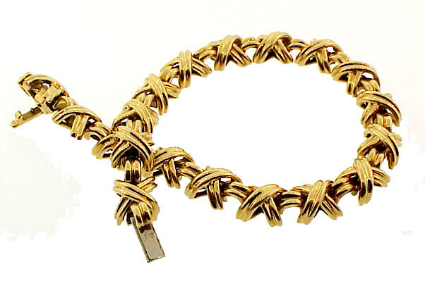 Tiffany &amp; Co. 18K Gold SIGNATURE X Bracelet
