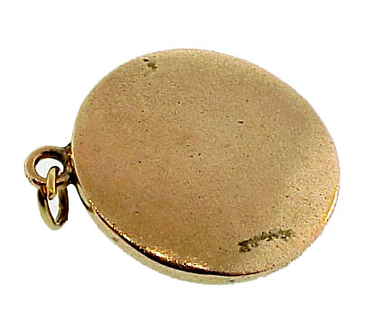 Victorian Scottish Agate &amp; 15K Gold Ball Pendant