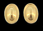 Vintage Angela Cummings 18K Yellow Gold Earrings