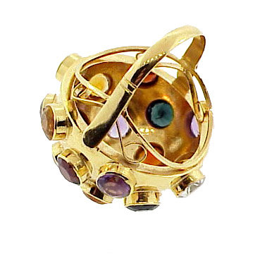 H Stern 18K Yellow Gold &amp; Gemstone Sputnik Ring