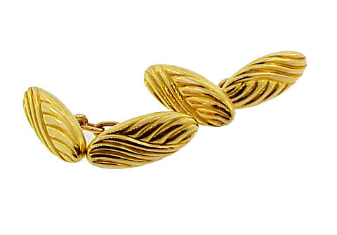 Napoleon III 18K Gold Double-Sided Cufflinks