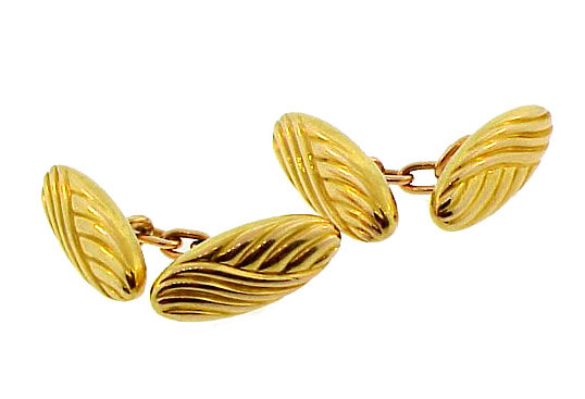 Napoleon III 18K Gold Double-Sided Cufflinks