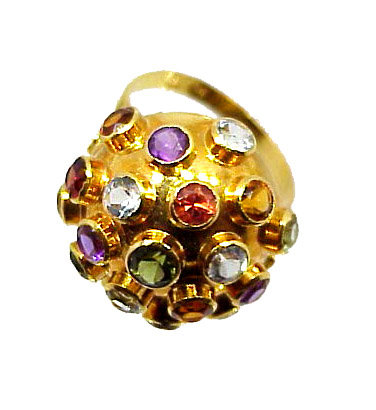 H Stern 18K Gold &amp; Multicolored Gemstone Sputnik Ring