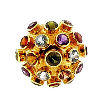 H Stern 18K Gold &amp; Multicolored Gemstone Sputnik Ring