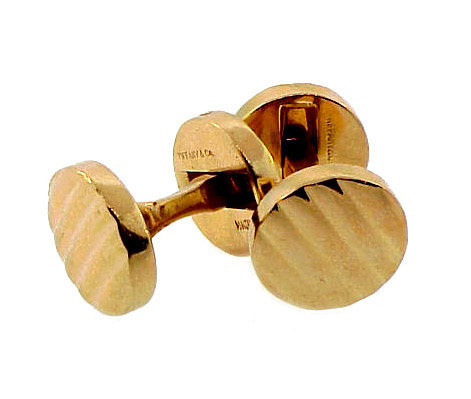 Tiffany & Co. 14K Yellow Gold Double-Faced Cufflinks
