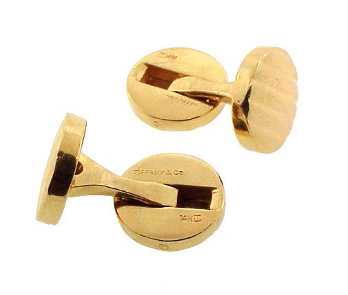 Tiffany &amp; Co. 14K Yellow Gold Double-Faced Cufflinks