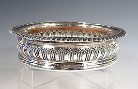 George III Regency Sterling Silver Wine Coaster