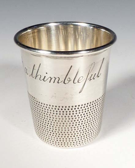 Vintage Sterling Silver Thimble Jigger