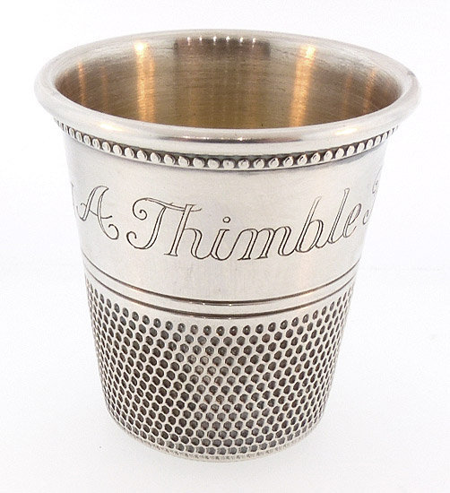 Thomae &amp; Co. Sterling Silver Thimble Jigger