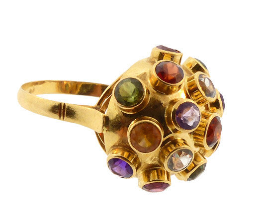 H Stern 18K Gold Multi-Stone Sputnik Ring