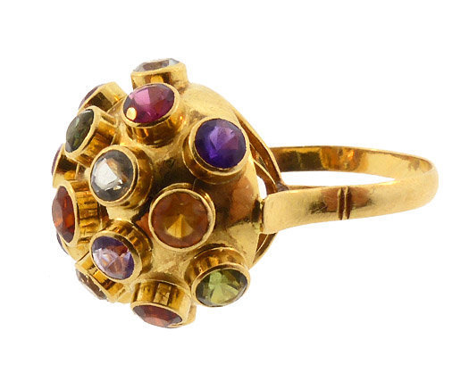 H Stern 18K Gold Multi-Stone Sputnik Ring