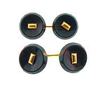 Art Deco 14K Gold & Bloodstone Cufflinks