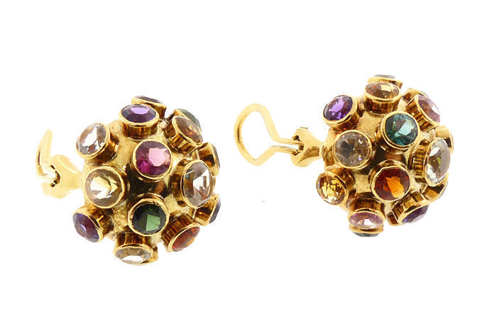 H Stern 18K Gold &amp; Gemstone Sputnik Earrings