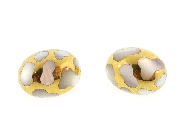 Angela Cummings 18K Gold Mother-of-Pearl Earrings