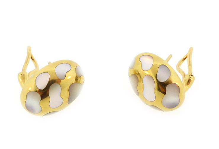 Angela Cummings 18K Gold Mother-of-Pearl Earrings