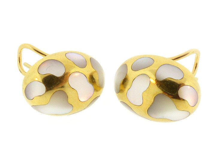Angela Cummings 18K Gold Mother-of-Pearl Earrings