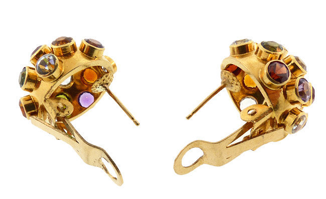 H Stern 18K Gold &amp; Gemstone Sputnik Earrings