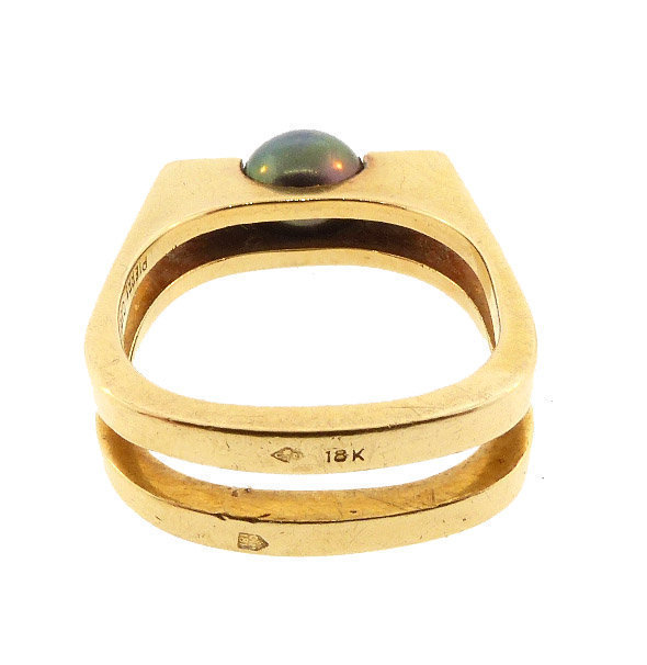 Jean Dinh Van Pierre Cardin 18K Black Pearl Ring