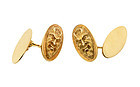 Art Nouveau Tiffany 18K Gold Devil Cufflinks