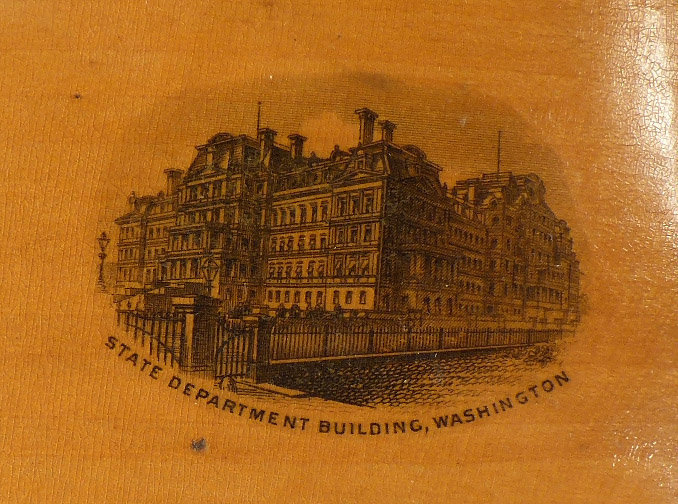 Washington DC Scenes Victorian Mauchline Ware Box