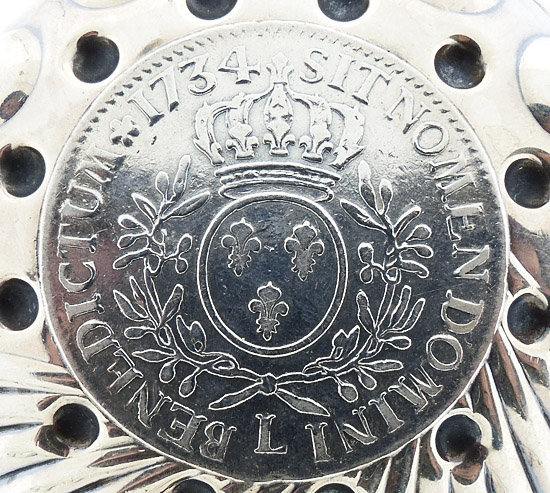 French Silver Louis XV Coin Wine Taster Tastevin