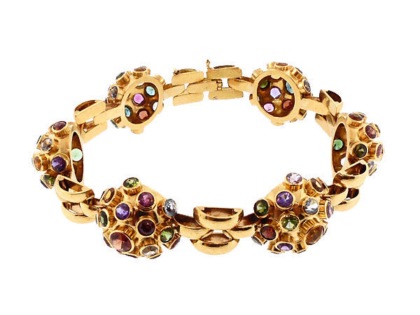 H Stern 18K Gold & Gemstone Sputnik Bracelet