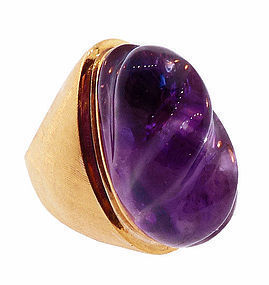 Burle Marx 18K Gold Amethyst Ring