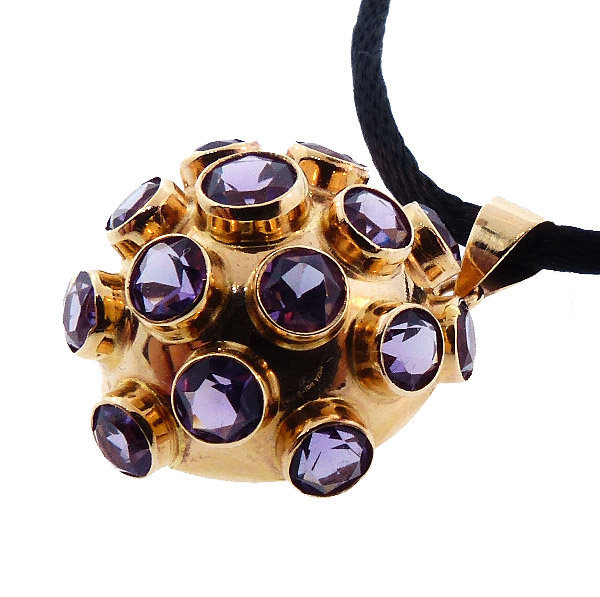 H Stern 18K Gold &amp; Amethyst Sputnik Pendant