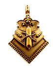 Victorian Etruscan Revival 18K Yellow Gold Fancy Locket