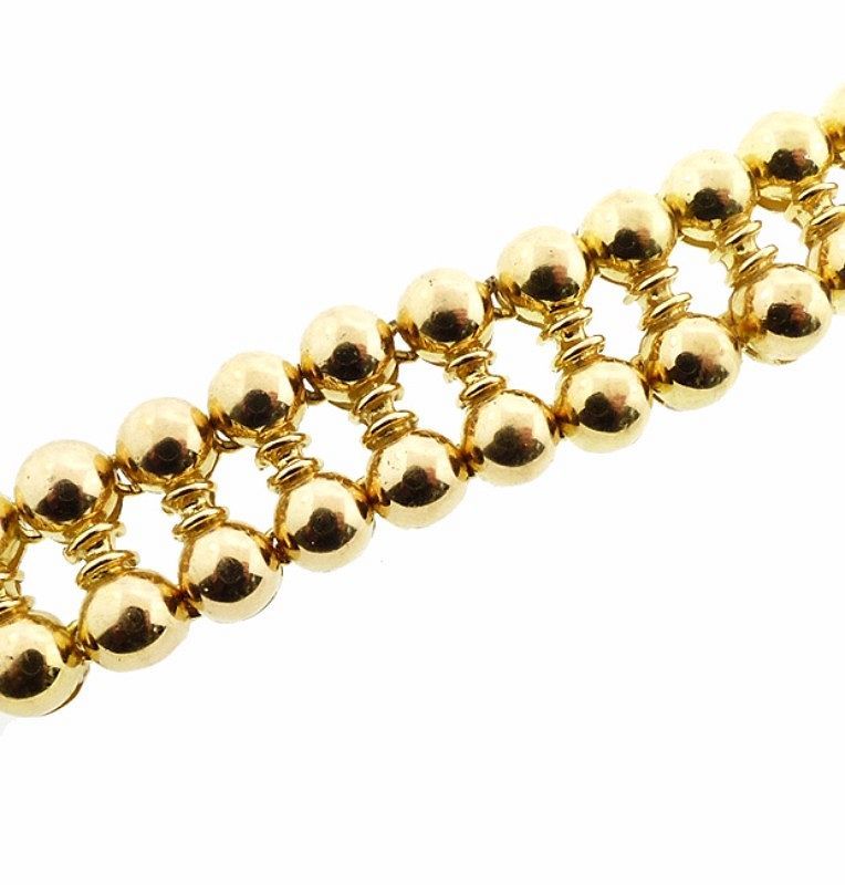 French Retro 18K Gold &amp; Diamond Necklace